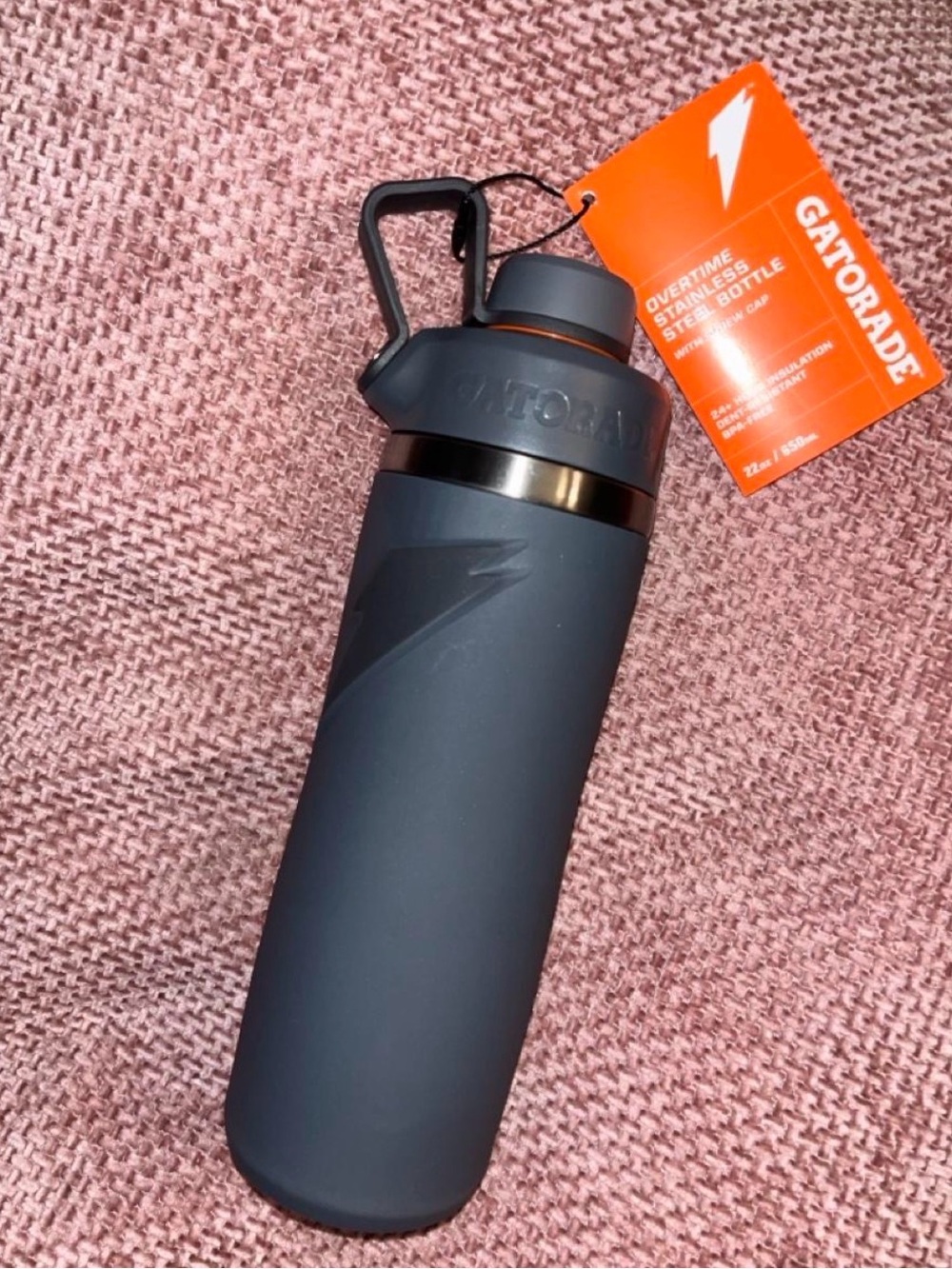 Black Stainless Steel Water Bottle - 32oz